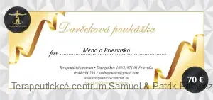 Darčeková poukážka v hodnote 70€