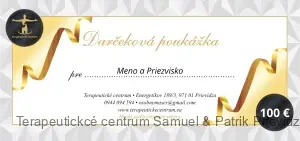 Darčeková poukážka v hodnote 100€